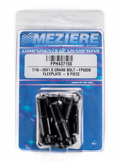 Flexplattenschrauben, 7/16" x 1,50" lang. Satz mit 6 Schrauben.