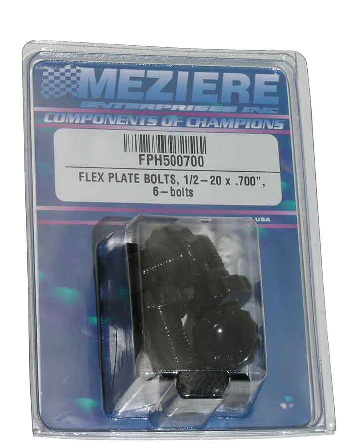 Pernos de placa flexible, 1/2" x 0,700 de largo. Juego de 6 pernos.