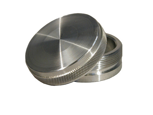Conjunto de tapa y tapón, estilo llenador de combustible, tapón de aluminio