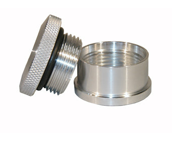 Conjunto de tapa y tapón, estilo extremo trasero o barra de peso, tapón de acero inoxidable