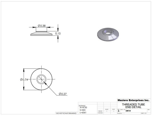 Safety Washer, Fits 1/4" Bolt