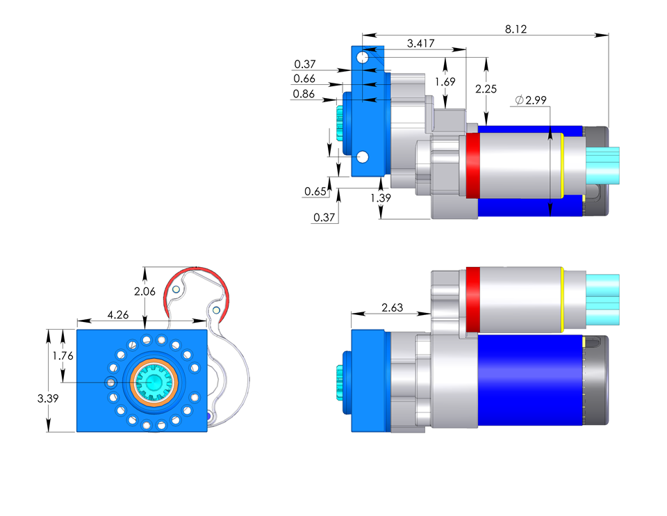 True Start, Chevy, 500 Series 24 Volt, for 168 Tooth