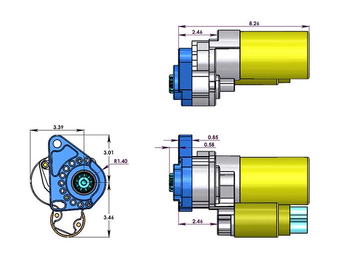 True Start for Mopar. Mid-plate Mount, 10 Pitch