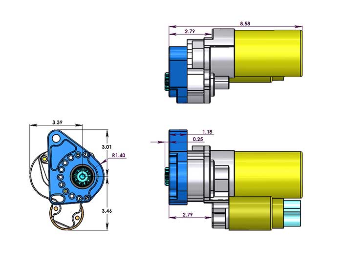 True Start for Mopar, Mid-plate Mount, 10 Pitch