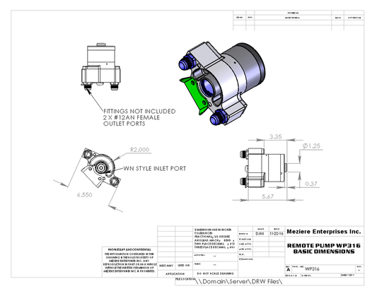 Electric Pump Remote, High Flow, 55 GPM