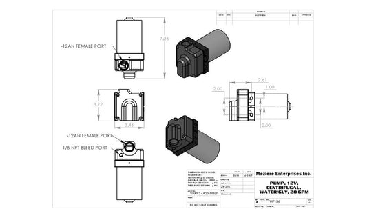Elektrische Pumpenfernbedienung, 20 GPM Inline, Single In-Single Out