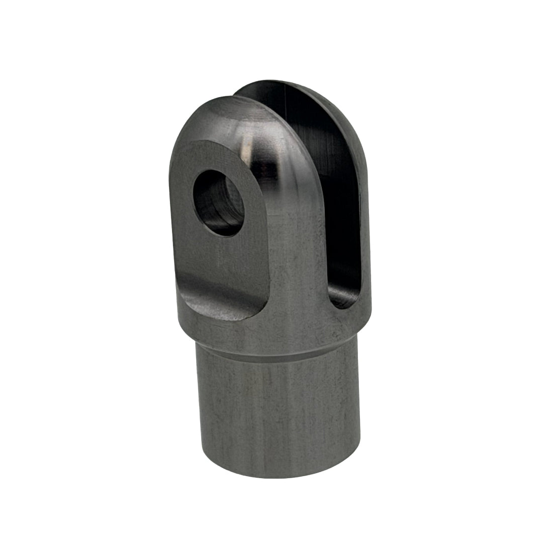 Clevis End, Fits 1.50" x .120 Tube, .385 Slot, .500 Cross Hole
