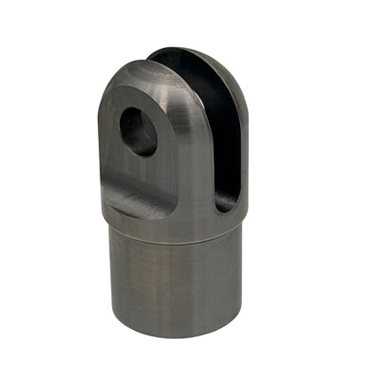 Clevis End, Fits 1.50" x .065 Tube, .385 Slot, .500 Cross Hole