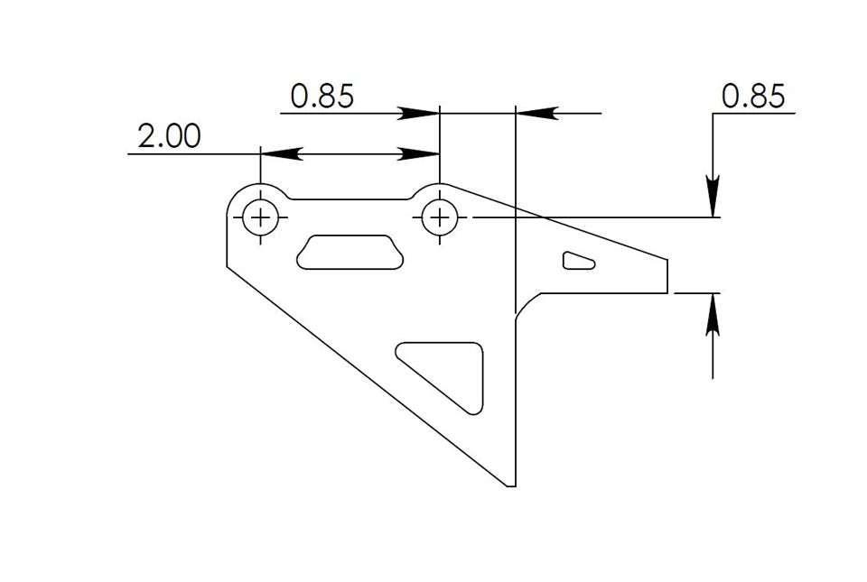 Chassis Tab, Pump Mount for Square Frame Rails