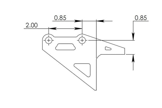 Chassis Tab, Pump Mount for Square Frame Rails
