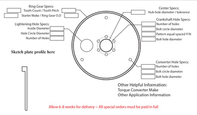 Ordering a Custom Flexplate