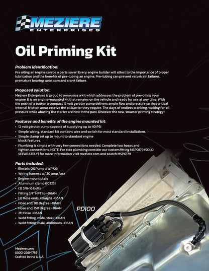 Oil Prime Kit, Traditional Chevrolet