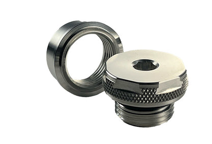 Cap and Bung Assembly, AN #12 Style, Aluminum Bung