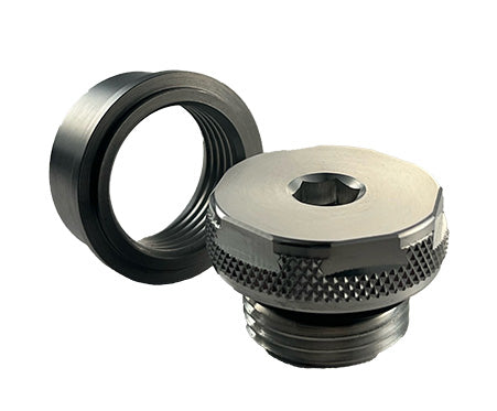 Cap and Bung Assembly, AN #12 Style, Steel Bung