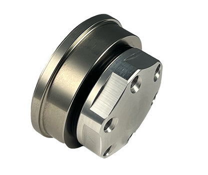 Cap and Bung Assembly, AN #16 Style, Stainless Steel Bung