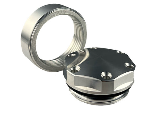 Cap and Bung Assembly, AN #20 Style, Aluminum Bung