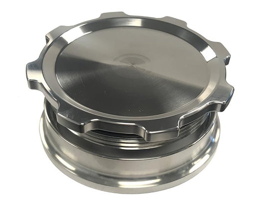 Cap and Bung Assy, 4 Inch Fuel Cell, Weld Flange