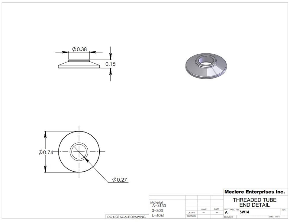 Safety Washer, Fits 1/4" Bolt