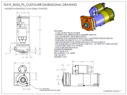 True Start for GM LS engine, 300 Series