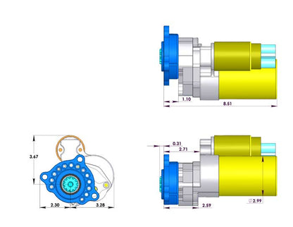 True Start, Midplate Mounted, 400 Series, 12 Pitch