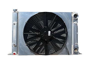 Radiator, Sportsman, 16" x 25", Rad Pump Mount, Fan and Shroud