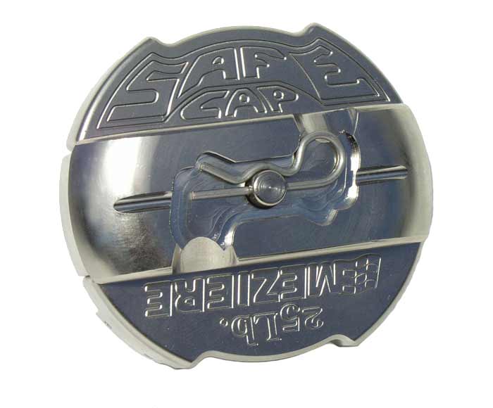 SafeCap, Nickel Finish, 25LB