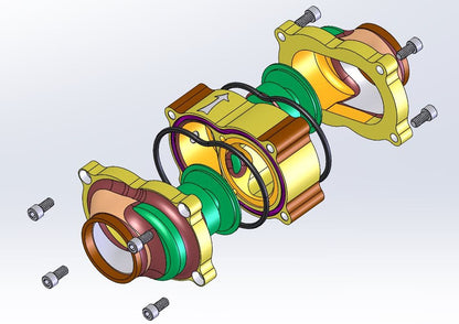Inline Thermostat Housing, Dual Stat with O-Rings