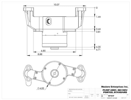 Electric Pump Chevy SB, Standard
