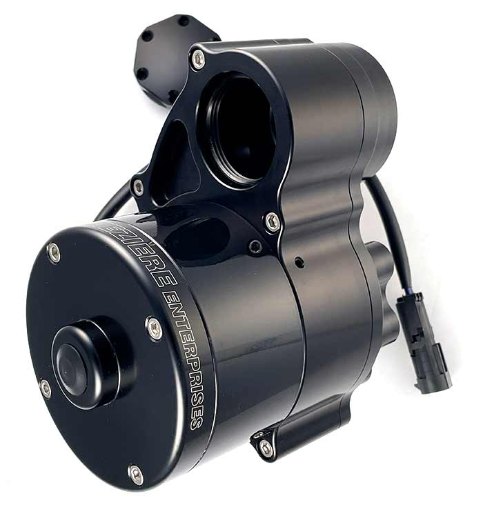 Bomba eléctrica remota, alto caudal, salida reversible, 55 GPM