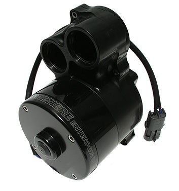 Electric Pump, Radiator Mounted, High Flow, Light, Dual out, 55 GPM