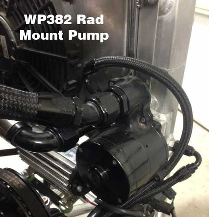 Electric Pump, Radiator Mounted, High Flow, Light, Dual out, 55 GPM