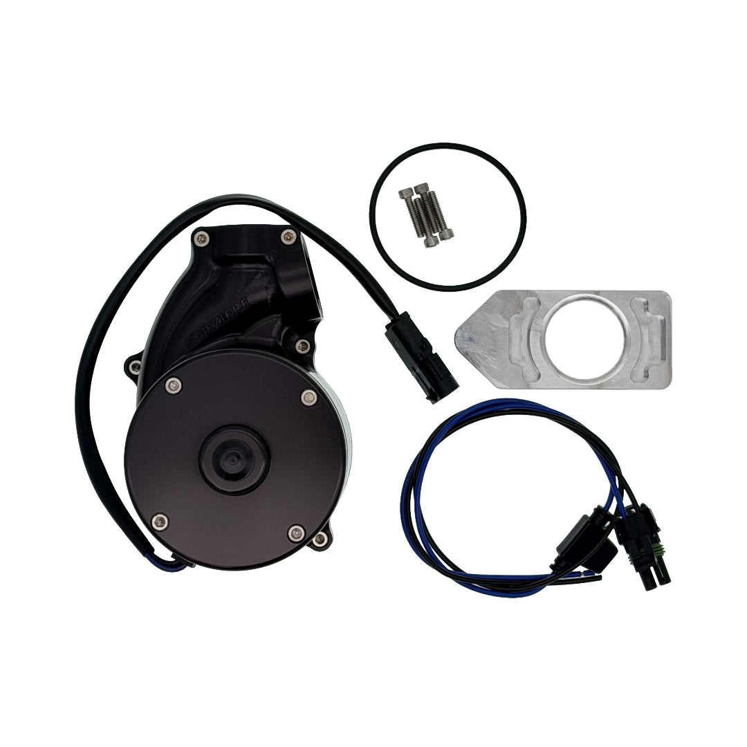 Electric Pump, Radiator Mount, 2 Exit Up and Side, 16ORB