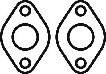 Replacement Gasket, BBC Flange, Pair