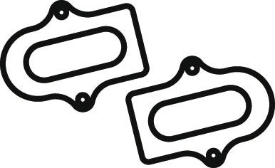 Replacement Gasket, Pontiac Flange, pair