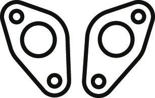 Replacement Gasket, SB Ford 1994-95 Flange, Pair