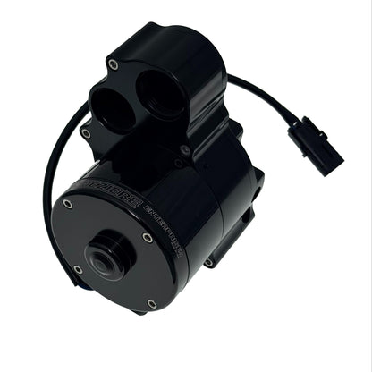 Electric Pump, Radiator Mounted, High Flow, Dual Out, 55 GPM, Trans Pan Ready