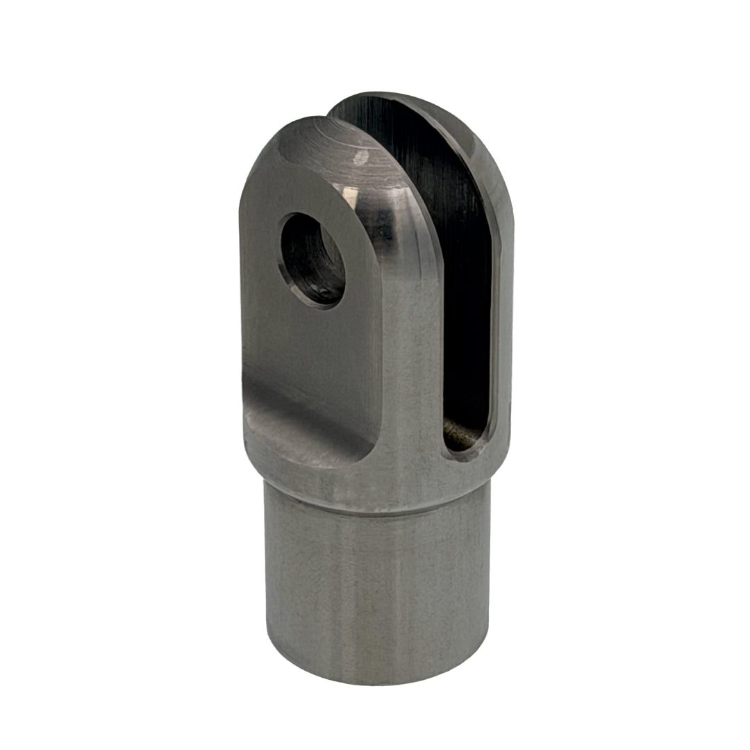 Clevis End, Fits 1.125" x .083 Tube, .260 Slot, .375 Cross Hole